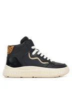 Buty dla dziewczynek - Geox Sneakersy J Laquinny J56M3B 05402 C0531 S Czarny - miniaturka - grafika 1