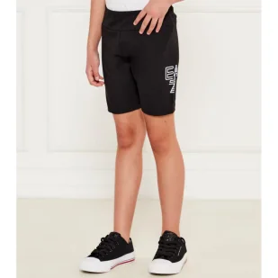 EA7 Szorty Slim Fit - Spodnie i spodenki dla dziewczynek - miniaturka - grafika 1