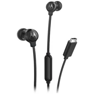 Słuchawki - Motorola Earbuds 3C-S USB-C czarny - miniaturka - grafika 1