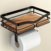 Inne - TEMU Oszczędzający Przestrzeń Uchwyt na Chusteczki do Montażu na Ścianie z Przestrzenią do Przechowywania - Łatwy Montaż, Samoprzylepny lub do - miniaturka - grafika 1