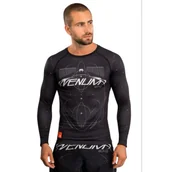 Kimona, stroje i obuwie - Venum Eclipse Rashguard Long Sleeves Długi Rękaw Black/Ivory - miniaturka - grafika 1
