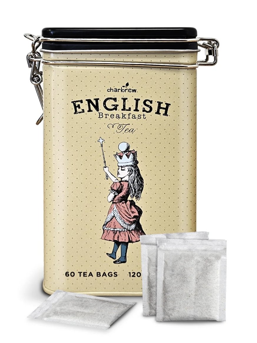 Charbrew Crown & Cat Alice English Breakfast Tea Tin 60 torebek herbata