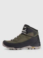 Buty trekkingowe męskie - 4F Wysokie buty trekkingowe HORIZON z membraną męskie - zielone 46 - miniaturka - grafika 1