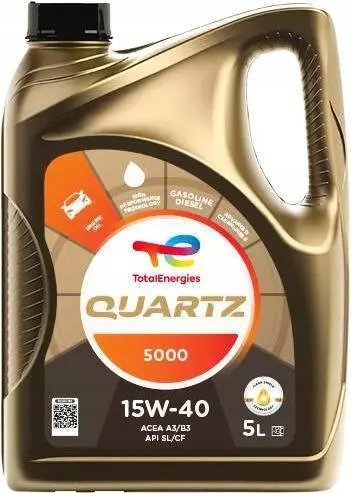 Total 15W40 5L QUARTZ 5000