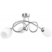 Lampy sufitowe - Keter Lighting Twist lampa podsufitowa 3x40W chrom/szkło białe 2072 - miniaturka - grafika 1
