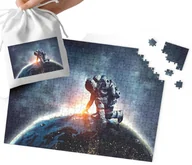 Puzzle - PUZZLE - ASTRONAUTA KOSMOS WZORY DLA CHŁOPCA 120el + WORECZEK - miniaturka - grafika 1