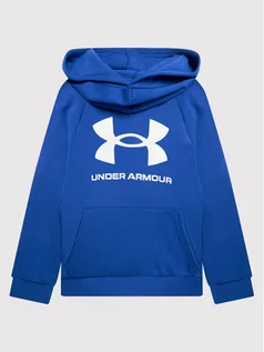 Bluzy dla chłopców - Under Armour Bluza Ua Rival Fleece Big Logo 1357585 Niebieski Loose Fit - grafika 1