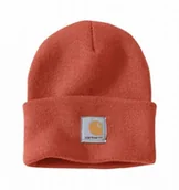 Czapki damskie - Czapka Carhartt Acrylic Watch Hat Beanie Des Orange - miniaturka - grafika 1