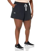 Spodenki damskie - Under Armour UA Rival Terry szorty - czarny/biały - SM - miniaturka - grafika 1