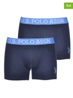 Majtki męskie - U.S. Polo Assn. Bokserki (2 pary) w kolorze granatowym - miniaturka - grafika 1