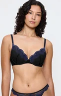 Biustonosze - Triumph biustonosz push-up Comfort Glam WHU 10224965-0004, Kolor czarno-granatowy, Rozmiar 70B, Triumph - Intymna - miniaturka - grafika 1