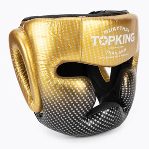 Kask bokserski Top King Super Star gold - Ochraniacze do sportów walki - miniaturka - grafika 1