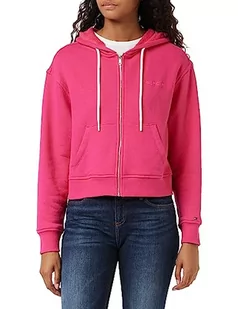 Tommy Hilfiger Damska bluza z kapturem Reg Hilfiger Fr-Terry, Jasny różowy Cerise, 3XL duże rozmiary wysoki - Bluzy damskie - miniaturka - grafika 1