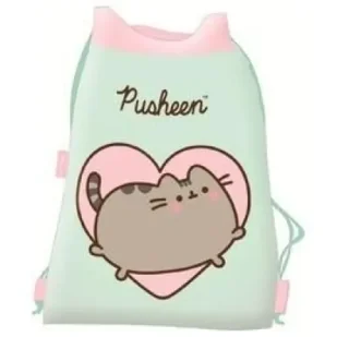 Worek na obuwie Pusheen mint - Worki na buty - miniaturka - grafika 1