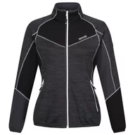 Bluzy sportowe damskie - Bluza damska Regatta Wmn Hepley F Zip II Rozmiar: XL / Kolor: szary/czarny - miniaturka - grafika 1