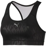 Biustonosze - Stanik Puma 4 Keeps Graphic Bra M czarny 516997 01 - XS - miniaturka - grafika 1