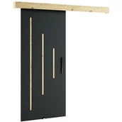 Drzwi wewnętrzne - Drzwi przesuwne wewnętrzne naścienne, drzwi loft do zabudowy, system przesuwny London 90 wzór Y - miniaturka - grafika 1