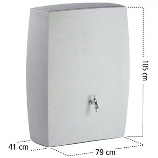 Zbiornik na deszczówkę MPI Noblesse 275 l czarny granit - Zbiorniki na deszczówkę - miniaturka - grafika 11