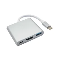Huby USB - Hub Akyga AK-AD-57 kolor biały - miniaturka - grafika 1