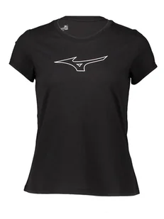 Mizuno Koszulka sportowa w kolorze czarnym - Koszulki sportowe damskie - miniaturka - grafika 1