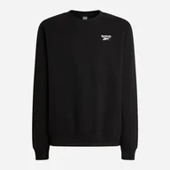 Bluzy męskie - Bluza bez kaptura męska Reebok Kai Small Logo Crewneck Swe 100240743 M Czarna (1200175387633). Bluzy bez kaptura męskie - miniaturka - grafika 1