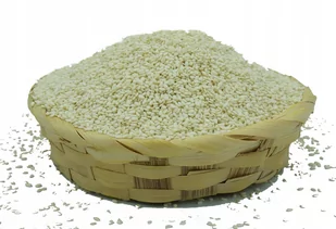 NaturHerb, sezam biały premium - ziarno, łuskany, 500 g - Orzechy i nasiona - miniaturka - grafika 1