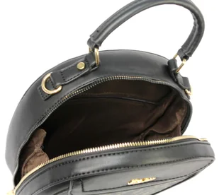 Torebka Damska ESLEE Okrągła Kuferek 8903 CZARNA - Torebki damskie - miniaturka - grafika 9