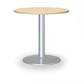Stoły i stoliki do biura - B2B Partner Stolik konferencyjny Zeus II, szara noga, blat brzoza 423190 - miniaturka - grafika 1