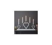 Oświetlenie świąteczne - Markslöjd 705830 - LED Świecznik bożonarodzeniowy MELISSA 5xE10/3W/230V biały - miniaturka - grafika 1