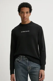 Guess Jeans sweter bawełniany kolor czarny M4BR31 Z3HM1 - Swetry męskie - miniaturka - grafika 1