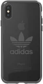 Etui i futerały do telefonów - Adidas Clear Case Silicone Case for Apple iPhone X / XS Transparent - Black EU Blister - miniaturka - grafika 1