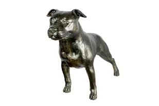 Staffordshire Bull Terrier, Staffik, Staffi II - statuetka psa w naturalnym rozmiarze, figura w skali 1:1, posąg do ogrodu marki Art-Dog - Figurki dekoracyjne - miniaturka - grafika 1