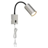 Lampy ścienne - Globo Robby 57911W kinkiet lampa ścienna 1x25W GU10 nikiel - miniaturka - grafika 1