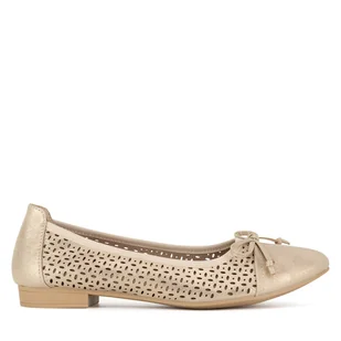 Baleriny Clara Barson WS2055-15 Złoty - Baleriny - miniaturka - grafika 1