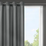 Zasłony - Eurofirany Euro Firany Zasłona Rita 140 x 175 Grafitowy 1220530 - miniaturka - grafika 1