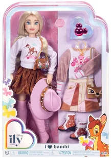 Lalka z akcesoriami Jakks Pacific Disney Bambi Ily 4Ever Fashion 28 cm (0192995228535) - Lalki dla dziewczynek - miniaturka - grafika 1