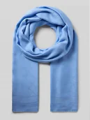 Apaszki i szaliki damskie - Szal z wyhaftowanym logo na całej powierzchni model 'Agota' - miniaturka - grafika 1