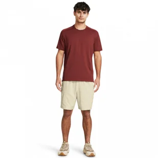 Męskie spodenki treningowe Under Armour UA Unstoppable Vented Short - kremowe - Spodenki męskie - miniaturka - grafika 1
