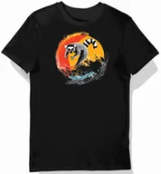 Koszulki męskie - Koszulka męska czarna z motywem skaczącego lemura w dżungli XXL - miniaturka - grafika 1