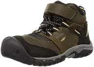 Buty dla chłopców - KEEN Wodoodporne buty trekkingowe Ridge Flex Mid unisex, Ciemny oliwkowy ciemny ciemny cytron - miniaturka - grafika 1