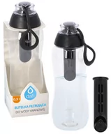 Butelki filtrujące - Butelka Filtrująca Dafi 0,3L + 2 Filtry Czarna Antracyt - miniaturka - grafika 1