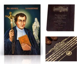 Ikona religijna Święty Ludwik de Montfort - Ikony i obrazy sakralne - miniaturka - grafika 1