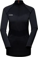 Koszulki i topy damskie - Mammut Koszulka z długim rękawem Trift Half Zip Damska koszulka - miniaturka - grafika 1