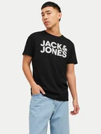 Koszulki męskie - Jack & Jones T-Shirt Crop Logo 12151955 Czarny Regular Fit - miniaturka - grafika 1