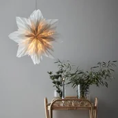 Ozdoby bożonarodzeniowe - Gwiazda dekoracyjna Neela z papieru, Ø 60cm, szara - miniaturka - grafika 1