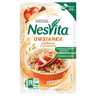 Płatki śniadaniowe i musli - Nesvita Płatki owsiane Jabłko z cynamonem 46 g - miniaturka - grafika 1