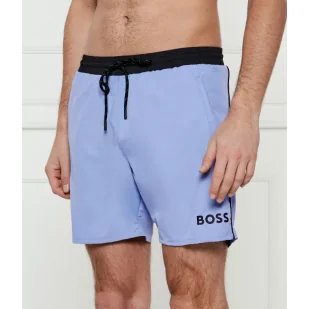 BOSS BLACK Szorty kąpielowe Starfish Regular Fit - Kąpielówki męskie - miniaturka - grafika 1
