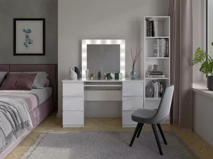 Zestaw toaletka Marina T/L+KUB BIAŁY - Biurka - miniaturka - grafika 4