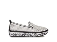 Mokasyny damskie - Białe mokasyny Toscanio BM 1006 - 40 - miniaturka - grafika 1