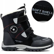 Śniegowce damskie - Śniegowce OCIEPLANE kożuszek WODOODPORNE Soft Shell BIEŻNIK Wojtyłko 35 - miniaturka - grafika 1